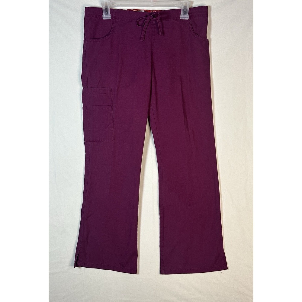 Dickies Drawstring Scrub Pants Bottoms Petite XS Purple Side Pockets Workwear